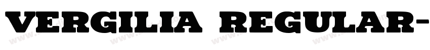 Vergilia Regular字体转换